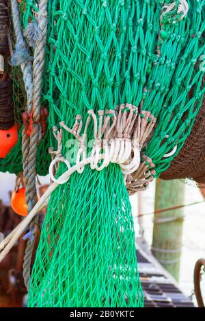 Galilee, Rhode Island, USA-May 11,2017: Galilee is a home to the largest fishing fleet in Rhode Island. Stock Photo