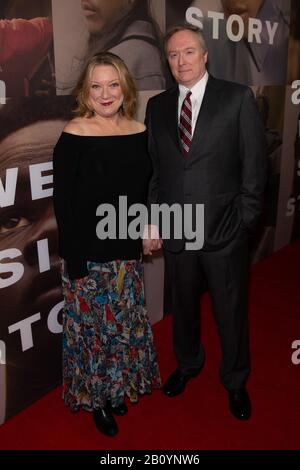 NEW YORK, NY - FEBRUARY 20: Kristine Nielsen and Brent Langdon attend opening night of 'West Side Story' on Broadway at The Broadway Theatre on Februa Stock Photo