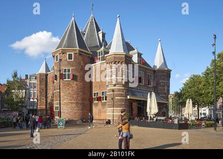 The Libra, De Waag at Neumarkt in Amsterdam, North Holland, The Netherlands Stock Photo