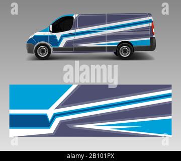 Car decal van designs . Wrap designs template vector. Stock Vector