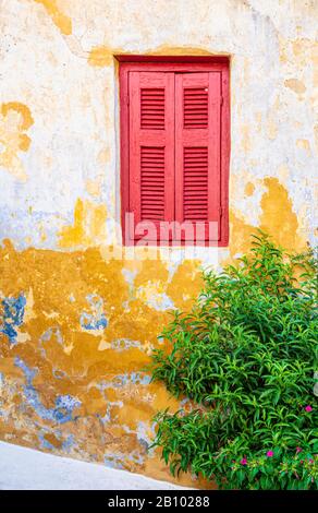 Rustic house in Anafiotika, Athens, Greece Stock Photo