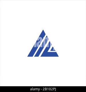 Initial letter al or la logo design template Stock Vector
