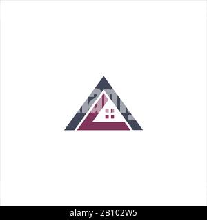 Initial letter al or la logo design template Stock Vector
