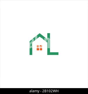 Initial letter al or la logo design template Stock Vector
