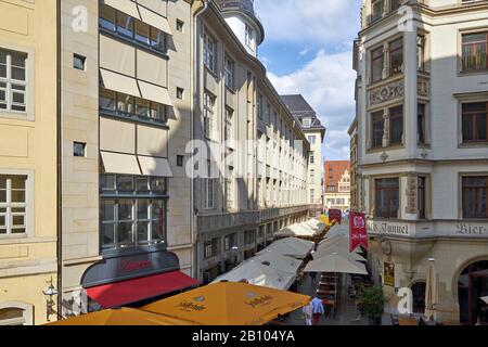 Barfußgäßchen in Leipzig, Saxony, Germany Stock Photo