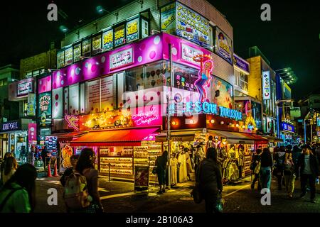 Harajuku's teenage culture at Takeshita Dori (Takeshita Street) and its side streets. Stock Photo