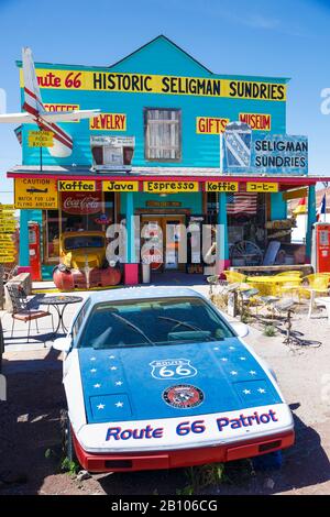 Hirstoric Seligman Sundries, Seligman, Arizona, Historic Route 66, United States Stock Photo