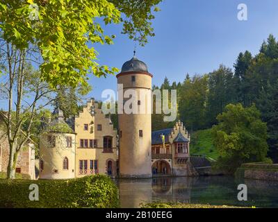 Mespelbrunn moated castle in Spessart, Lower Franconia, Bavaria, Germany Stock Photo