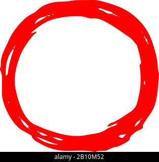 This is a illustration of Handwritten circle variations Stock Vector ...