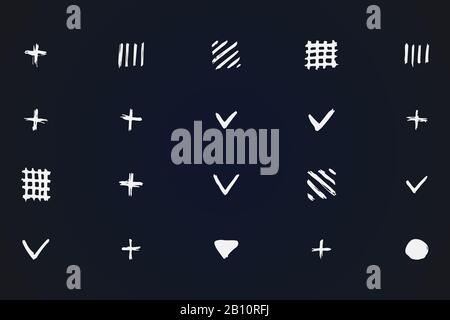 Simple geometric shapes drawn in pencil by hand.  Stock Vector