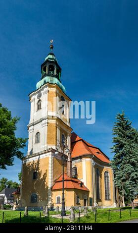 Evangelical Church in Cieplice Zdroj spa town district of Jelenia Gora, Lower Silesia, Poland Stock Photo