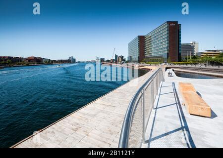 The Kalvebod Waves, waterfront in Kalvebod Brygge, Copenhagen, Denmark Stock Photo