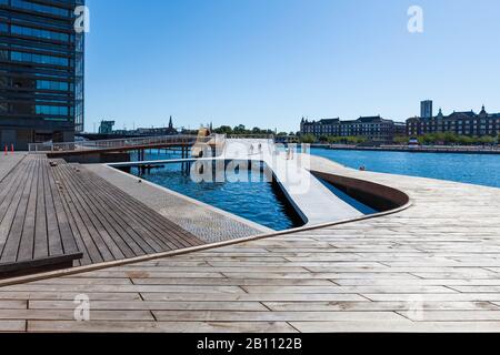 The Kalvebod Waves, waterfront in Kalvebod Brygge, Copenhagen, Denmark Stock Photo