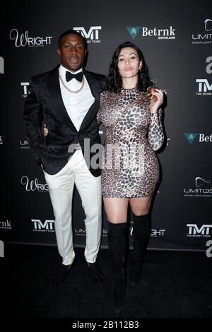 Reggie Bush and Lilit Avagyan walking the red carpet at Floyd