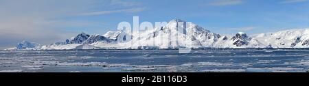 iceberg in the Gerlache Strait, Antarctica Stock Photo