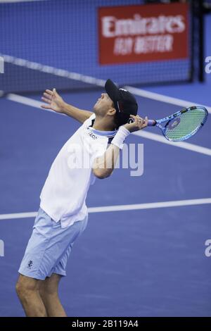 Delray Beach, Florida, USA. 21st Feb, 2020. FEBRUARY 21 - Delray Beach: during the quarter-final round at the 2020 Delray Beach Open by Vitacost.com in Delray Beach, Florida.(Photo credit: Andrew Patron/Zuma Press Newswire) Credit: Andrew Patron/ZUMA Wire/Alamy Live News Stock Photo