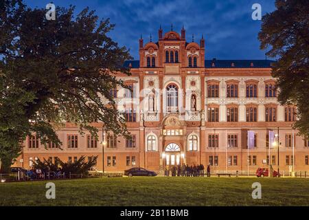 University at Universitätsplatz in Rostock, Mecklenburg-West Pomerania, Germany Stock Photo