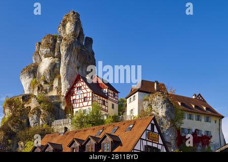 Franconian Switzerland Museum in Tüchersfeld, district of Pottenstein, Upper Franconia, Bavaria, Germany Stock Photo