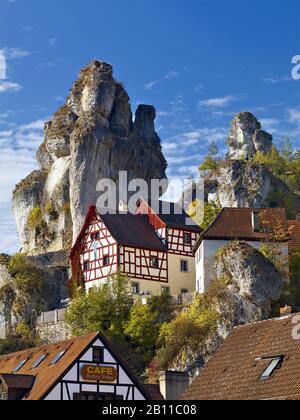 Franconian Switzerland Museum in Tüchersfeld, district of Pottenstein, Upper Franconia, Bavaria, Germany Stock Photo