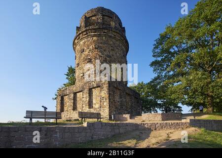 Bismarck Tower at the Spitzhaus in Dresden Radebeul, Saxony, Germany Stock Photo