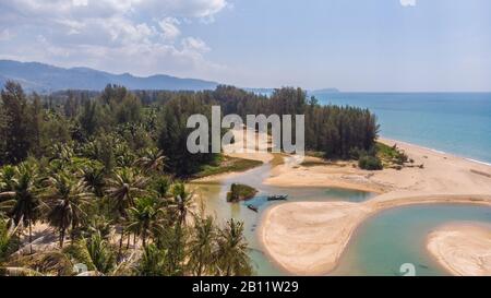 Mouth of a river in Khao Lak Thailand Stock Photo