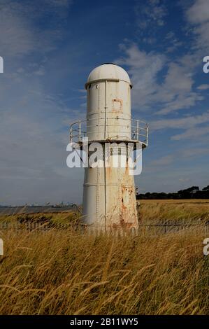 Thorngumbald Clough Low Lighthouse, Paull, East Yorkshire, England Stock Photo