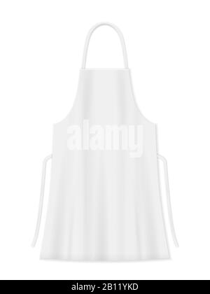 White apron, cooking cloth uniform mockup. 3d rendering Stock Photo - Alamy