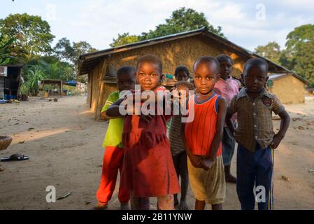 Children, Democratic Republic of the Congo, Africa Stock Photo