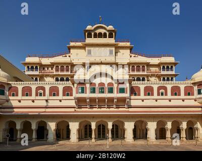 Chandra Mahal in City Palace, Jaipur, Rajasthan, India Stock Photo