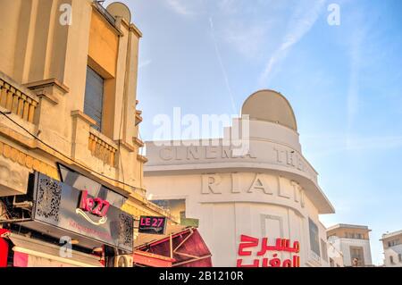 Casablanca Colonial architecture, Morocco Stock Photo