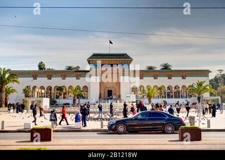 Casablanca Colonial architecture, Morocco Stock Photo