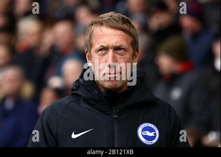 Brighton and Hove Albion manager Graham Potter during the Premier League match at Bramall Lane, Sheffield. Stock Photo