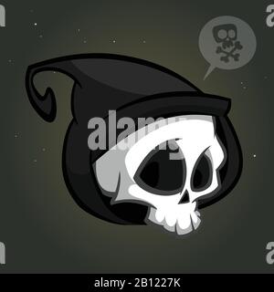 Grim reaper logo mascot vector Stock Vector