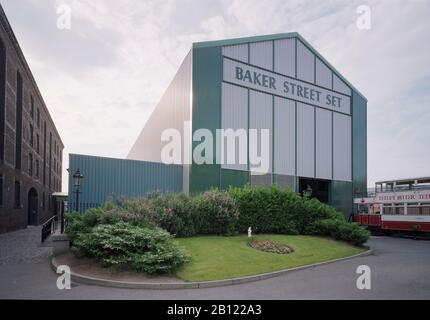 Sherlock Holmes Baker Street set, Granada TV studios manchester, north west England, in 1993 Stock Photo