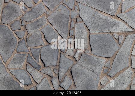 Vulcanic Stone wall, useful for background. Stock Photo