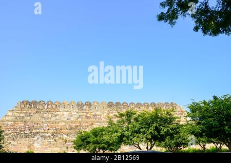 Parts of Chittorgarh Fort depicting the rich heritage of Rajasthan, India Stock Photo