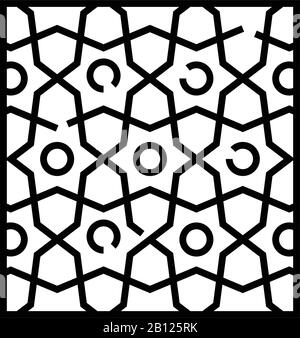 Carpet pattern line icon, concept sign, outline vector illustration, linear symbol. Stock Vector