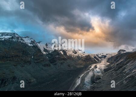 The Pasterze, Glacier, Grossglockner, Hohe Tauern National Park, Austria Stock Photo