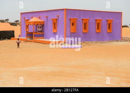 Villages of the Sahara desert, Mauritania Stock Photo