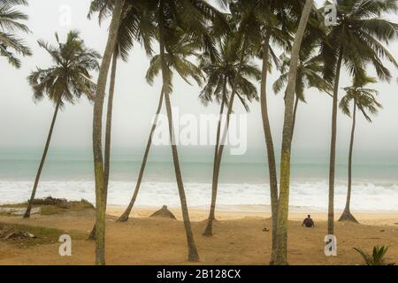 beaches of southern Ghana Stock Photo