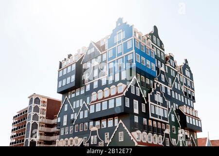 Hotel with exceptional architecture in Zaandam near Amsterdam, Netherlands