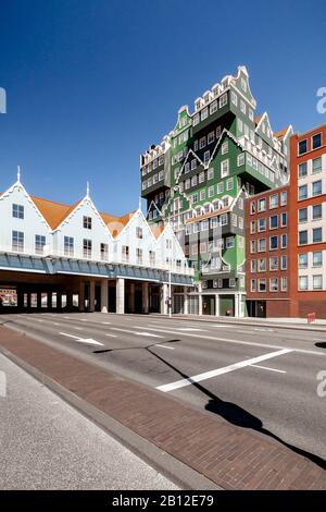 Hotel with exceptional architecture in Zaandam near Amsterdam, Netherlands