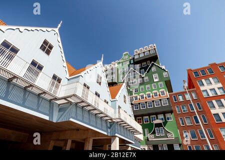 Hotel with exceptional architecture in Zaandam near Amsterdam, Netherlands