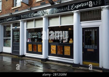 Imperial Express Café Restaurant in Northumberland Street Darlington Co Durham UK Stock Photo