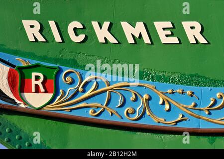 Emblem,Rickmer Rickmers,Port Birthday Celebrations,Port,Hamburg,Germany,Europe Stock Photo