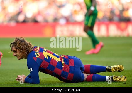 Barcelona, Spain. 22nd Feb 2020. Antione Griezmann of FC Barcelona during the Liga match between FC Barcelona and SD Eibar at Camp Nou on February 22, 2020 in Barcelona, Spain. (Photo by DAX/ESPA-Images) Credit: European Sports Photographic Agency/Alamy Live News Stock Photo