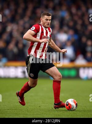 Sheffield United's Jack O'Connell during the Premier League match at Bramall Lane, Sheffield. Stock Photo