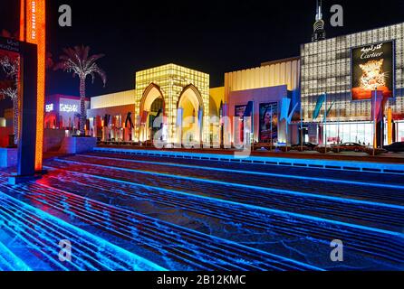 Main entrance of DUBAI MALL,the world's largest mall,Downtown Dubai,Dubai,United Arab Emirates,Middle East Stock Photo
