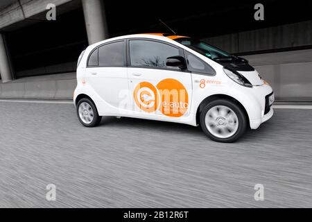 First serial produced,complete electric car in Germany,Citroen C-Zero Airdream Stock Photo