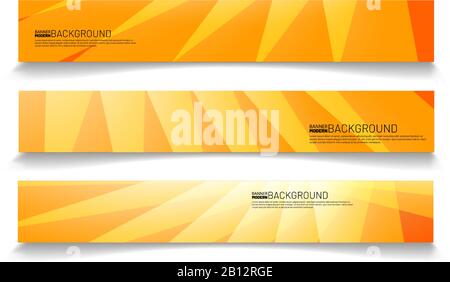Modern web banner background. abstract vector template design Stock Vector